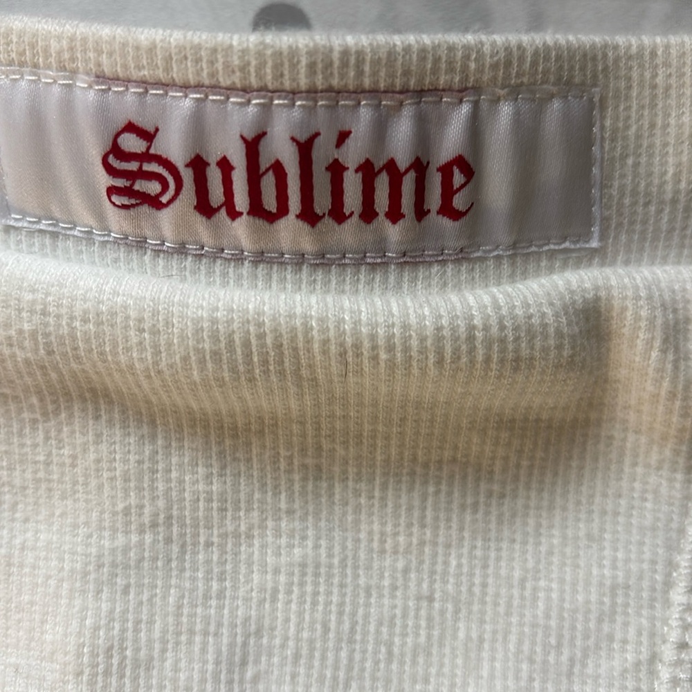 Sublime white shorts used once